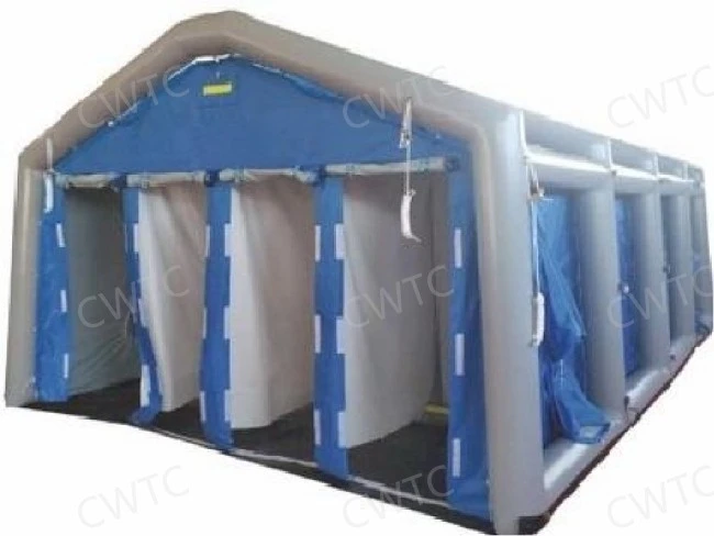 Portable decontamination tent